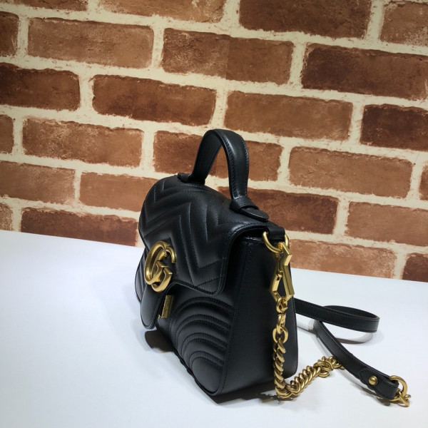 HOT SALE GUCCI GG Marmont mini top handle bag