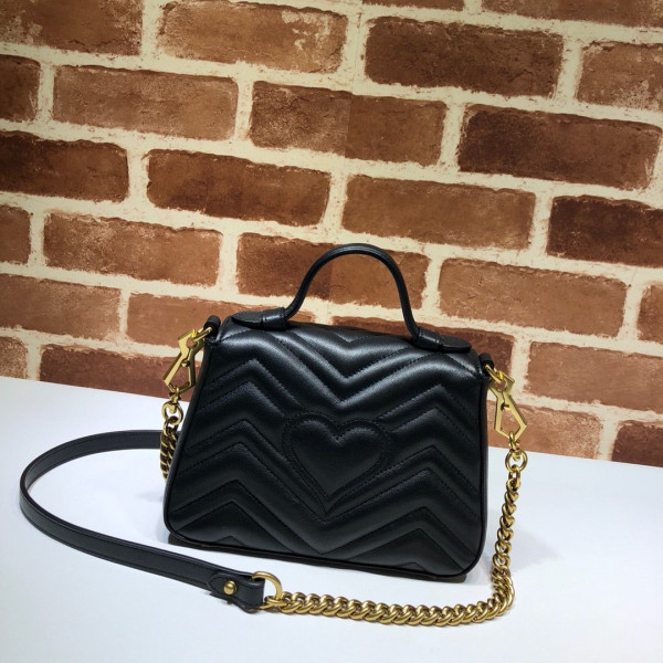 HOT SALE GUCCI GG Marmont mini top handle bag