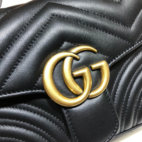 HOT SALE GUCCI GG Marmont mini top handle bag