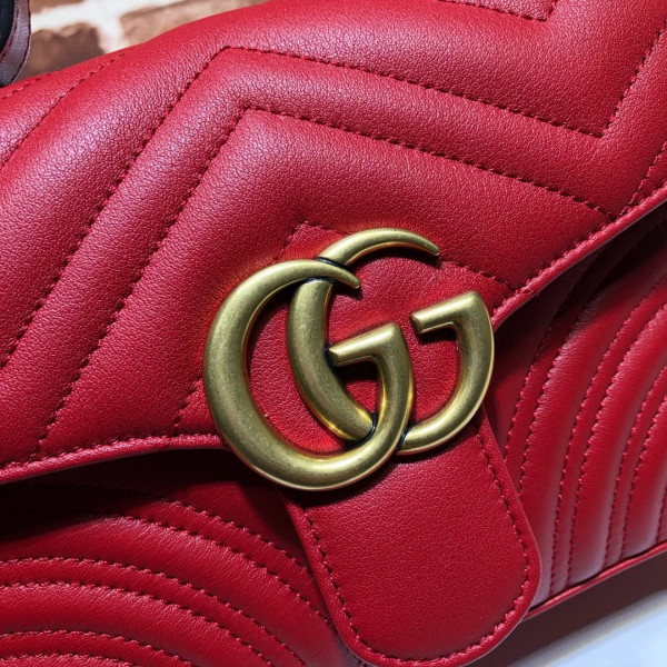 HOT SALE GUCCI GG Marmont mini top handle bag