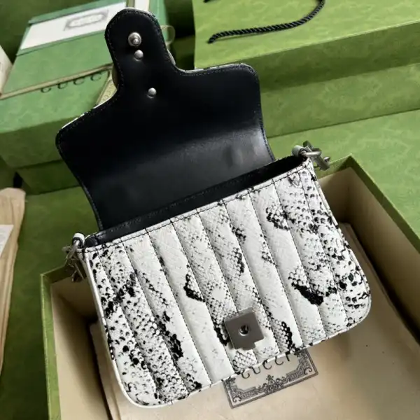 Frstbag ru GUCCI GG Marmont python mini top handle bag