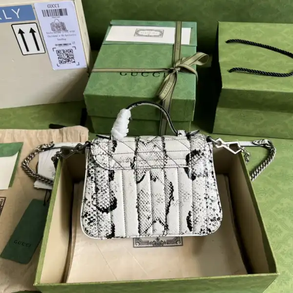 Frstbag ru GUCCI GG Marmont python mini top handle bag