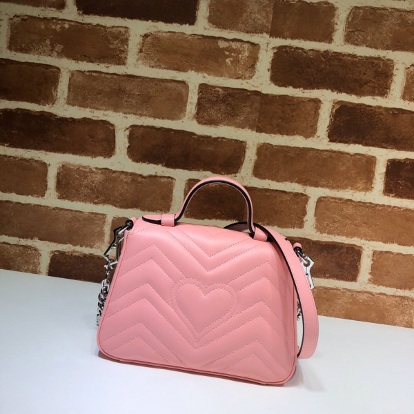 HOT SALE GUCCI GG Marmont mini top handle bag