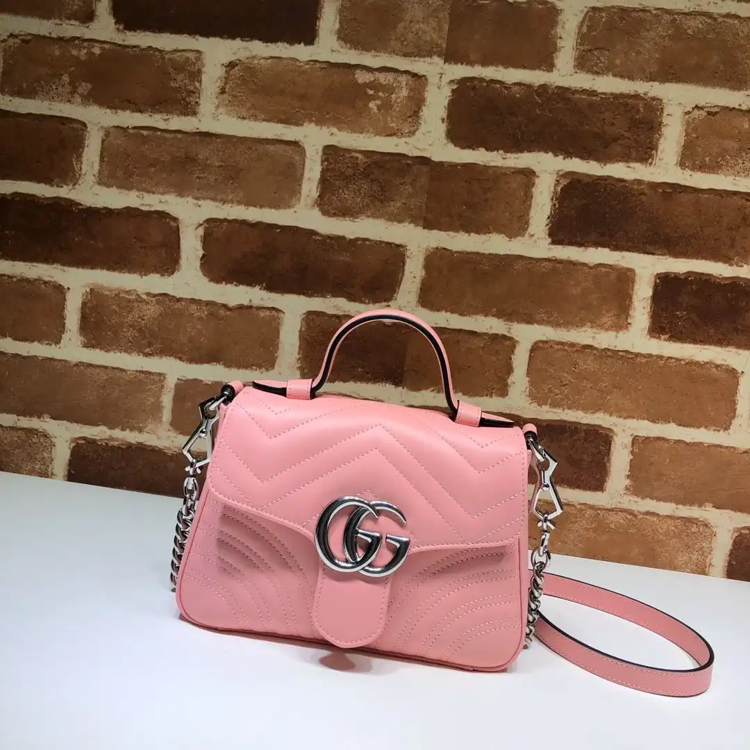 GUCCI GG Marmont mini top handle bag