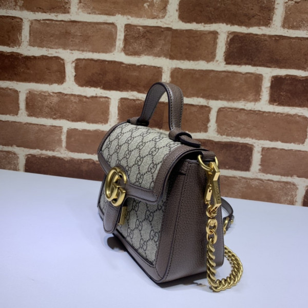 HOT SALE GUCCI GG Marmont mini top handle bag