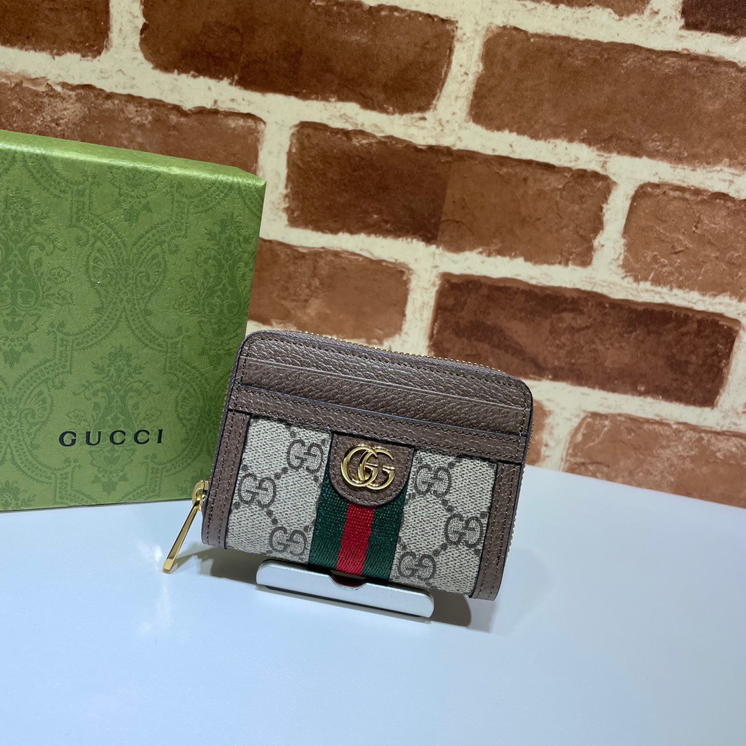 HOT SALE Gucci Ophidia GG card case wallet