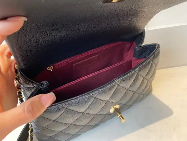 First bag ru CHANEL FLAP BAG WITH TOP HANDLE