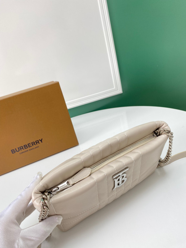 HOT SALE BURBERRY Small Quilted Lambskin Soft Lola Bag