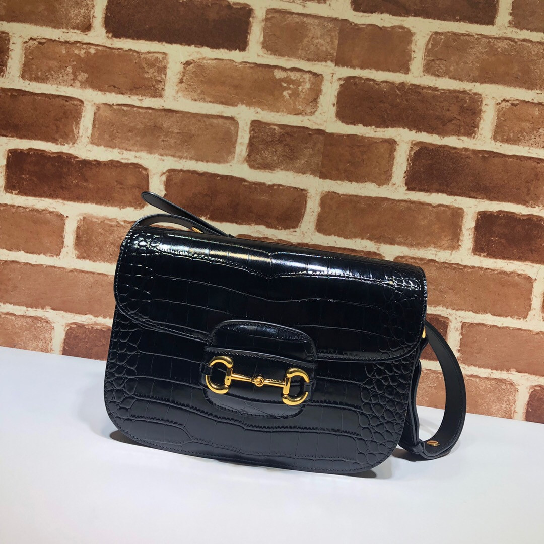 HOT SALE GUCCI 1955 Horsebit shoulder bag