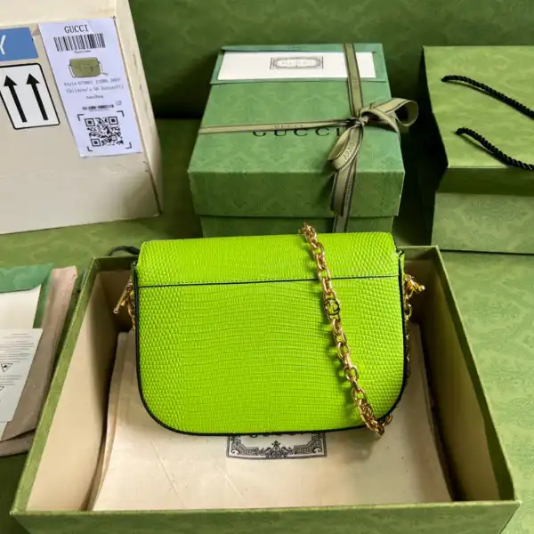 Gucci Horsebit 1955 lizard mini bag