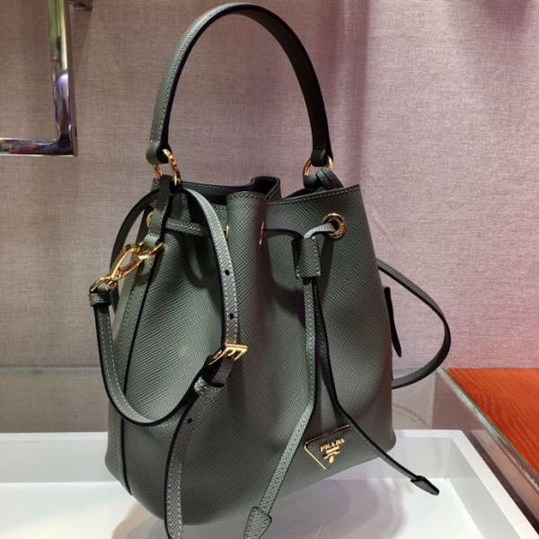 HOT SALE PRADA Saffiano Leather Bucket Bag