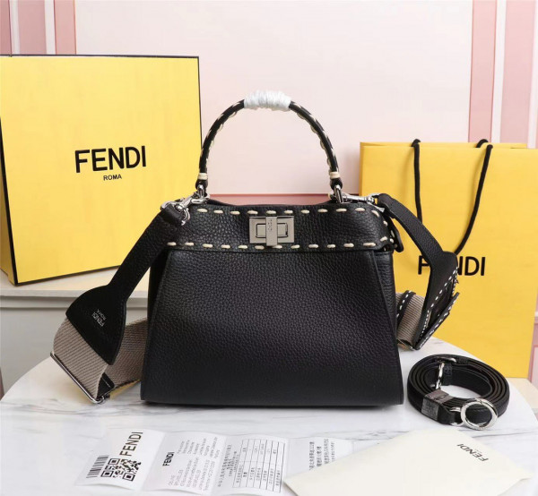 HOT SALE FENDI PEEKABOO MINI BAG-18-23-11cm