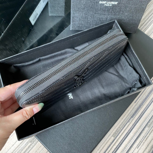 HOT SALE YSL MONOGRAM ZIPPY WALLET