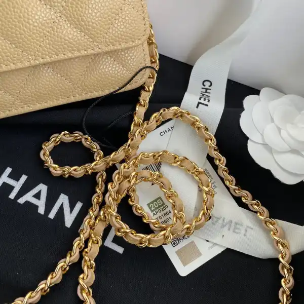 First bag ru CHANEL CHAIN WALLET CAVIAR NEW EDITION