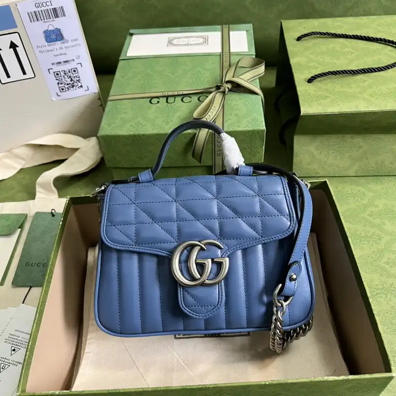 GUCCI GG Marmont Mini Top Handle Bag