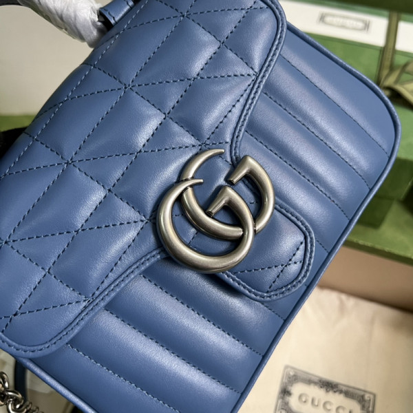 HOT SALE GUCCI GG Marmont Mini Top Handle Bag