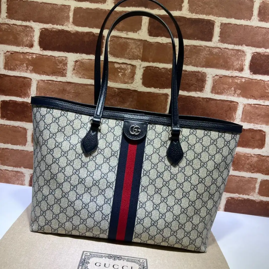 TO GUCCI Ophidia medium tote with Web