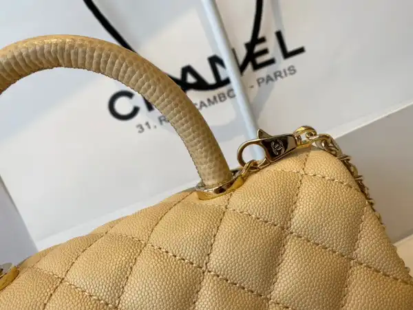 CHANEL FLAP BAG WITH TOP HANDLE