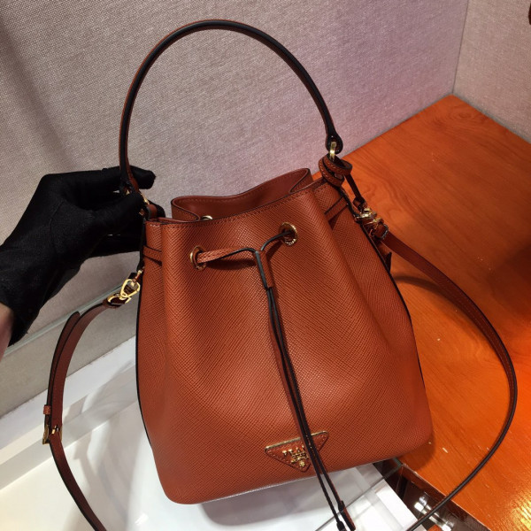 HOT SALE PRADA Saffiano Leather Bucket Bag