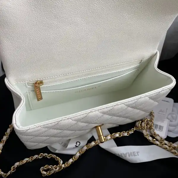 CHANEL MINI FLAP BAG WITH TOP HANDLE