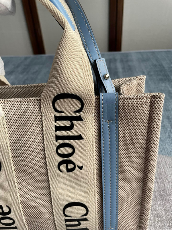 HOT SALE CHLOÉ SMALL WOODY TOTE BAG WITH STRAP