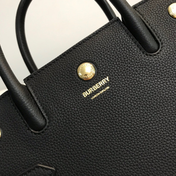 HOT SALE BURBERRY Mini Leather Title Bag