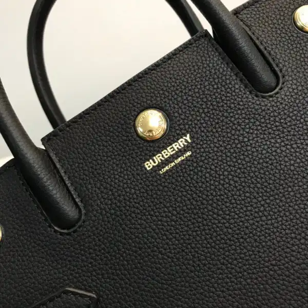 BURBERRY Mini Leather Title Bag