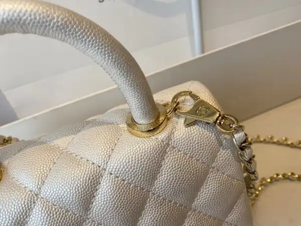 CHANEL MINI FLAP BAG WITH TOP HANDLE