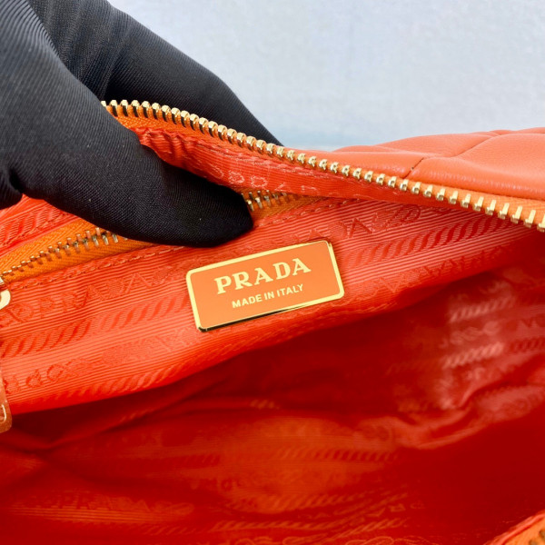 HOT SALE PRADA System nappa leather patchwork bag