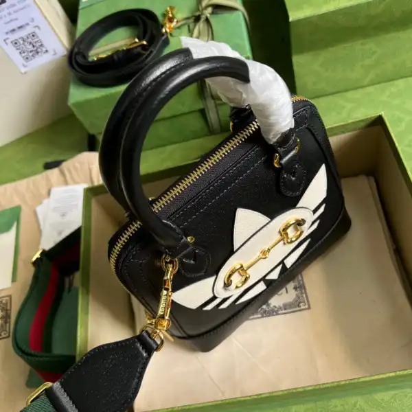 First bag ru adidas x Gucci Horsebit 1955 mini bag