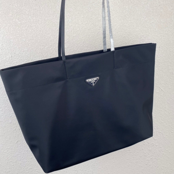 HOT SALE PRADA Re-Nylon and Saffiano leather tote bag