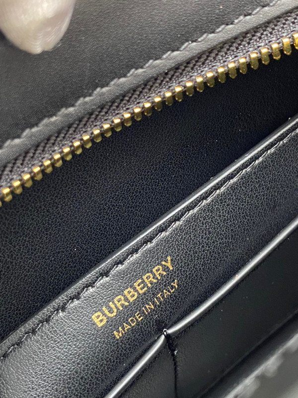 HOT SALE BURBERRY Leather TB Shoulder Bag