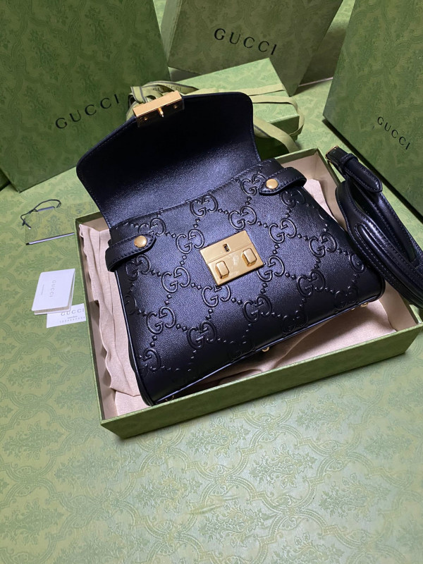 HOT SALE GUCCI Small GG top handle bag