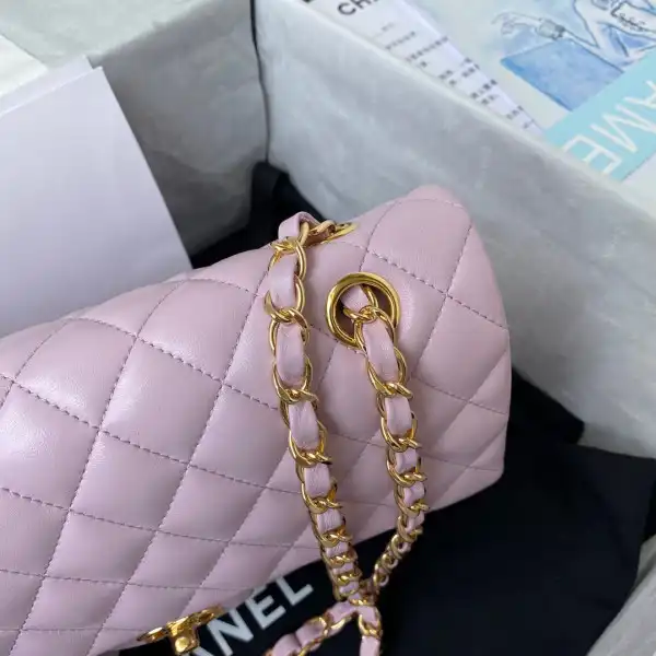 CHANEL FLAP BAG-15.5-25.5-6.5cm