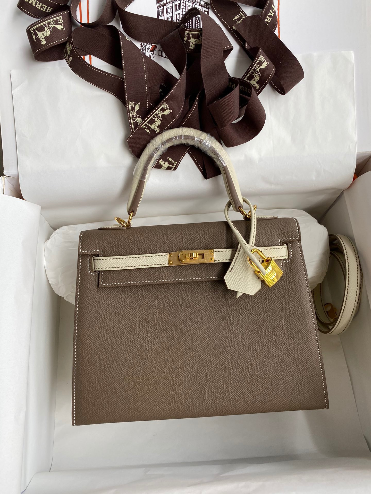 HOT SALE HERMES KELLY 25CM ALL HANDMADE