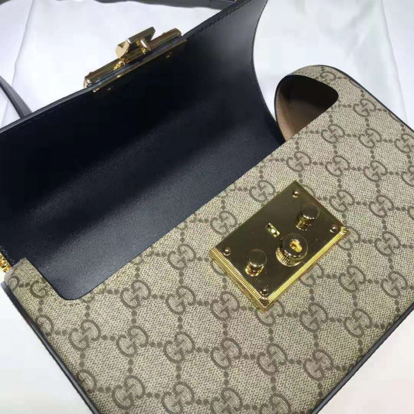 HOT SALE GUCCI Padlock GG small bamboo shoulder bag