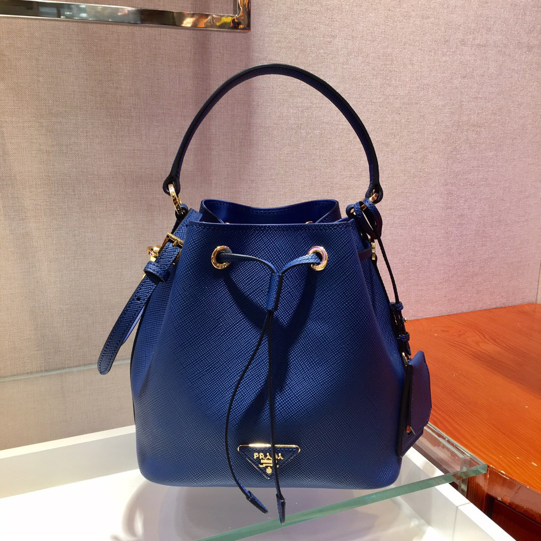 HOT SALE PRADA Saffiano Leather Bucket Bag