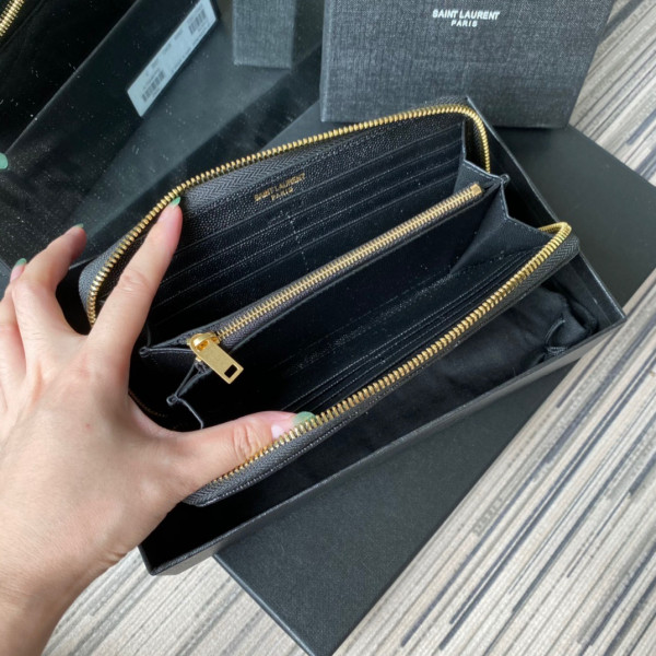 HOT SALE YSL MONOGRAM ZIPPY WALLET