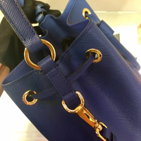 PRADA Saffiano Leather Bucket Bag