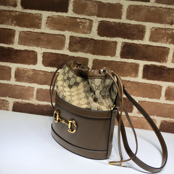 HOT SALE GUCCI 1955 Horsebit small bucket bag