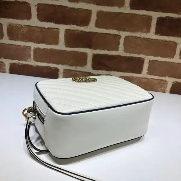 GUCCI GG Marmont small shoulder bag with bamboo