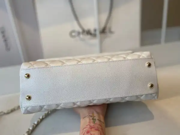 CHANEL LARGE FLAP BAG WITH TOP HANDLE