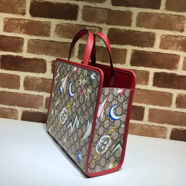 Affordable GUCCI Children's GG hearts tote bag