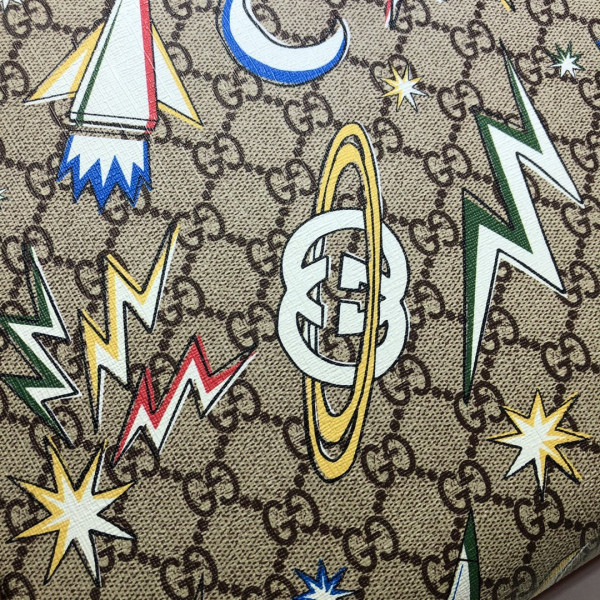 HOT SALE GUCCI Children's GG space print tote bag