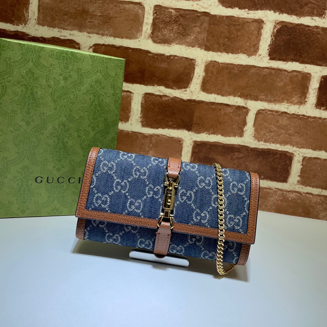 HOT SALE GUCCI Jackie 1961 chain wallet