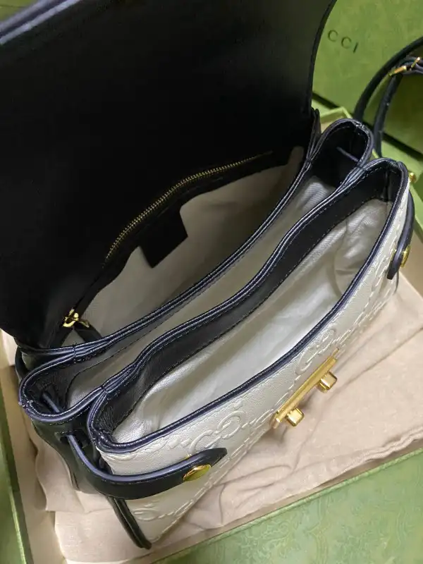 GUCCI Small GG top handle bag