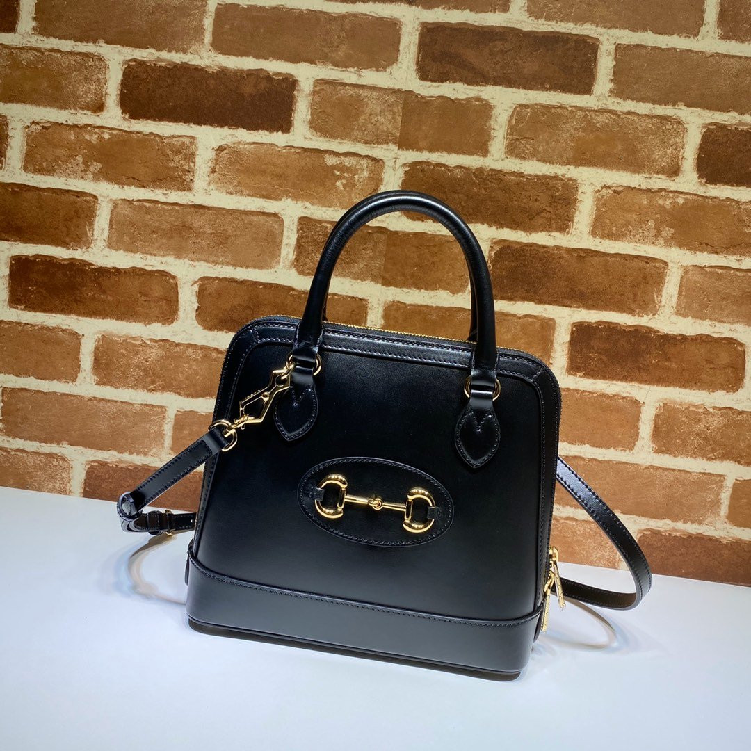 HOT SALE GUCCI 1955 Horsebit small top handle bag