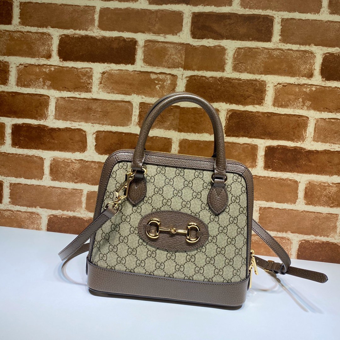 HOT SALE GUCCI 1955 Horsebit small top handle bag