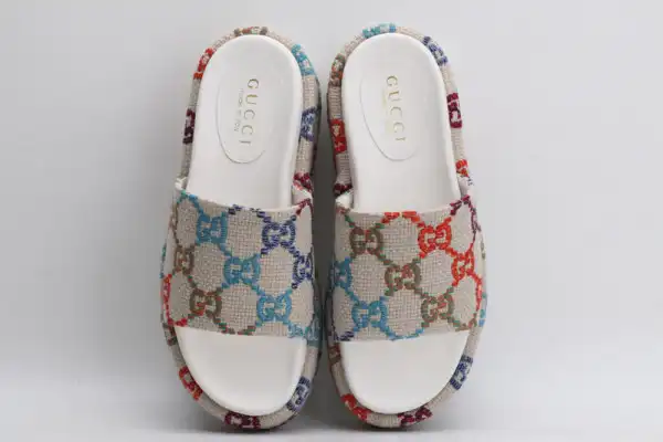 First bag ru GUCCI platform slide sandal