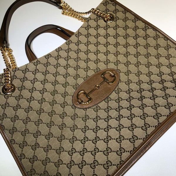 HOT SALE GUCCI 1955 Horsebit large tote bag